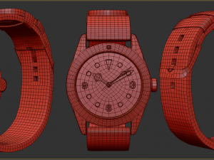Tudor Heritage Black Bay Bronze 3D 모델