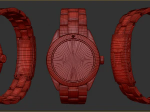 Tudor Black Bay Red Bezel 3D Model
