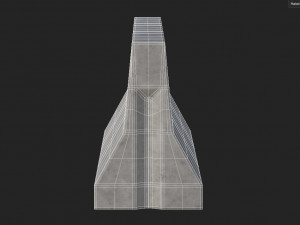 Concrete Traffic Barrier 3D Модель