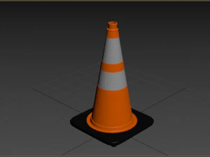 Traffic Cone 3D Model