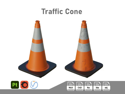 Verkehrskegel 3D Modell