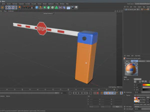 Car Barrier Gate 3D Model
