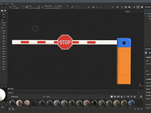 Car Barrier Gate 3D Model