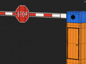 Car Barrier Gate 3D मॉडल