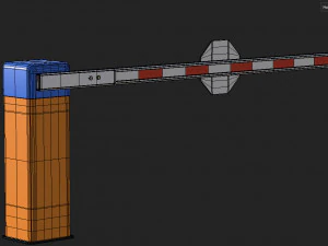 Car Barrier Gate 3D Model