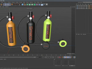 Smaco Diving Oxygen Tank 3D Model