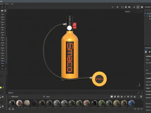 Smaco Diving Oxygen Tank 3D Model