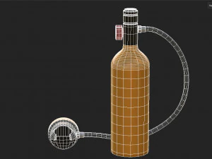 Smaco Diving Oxygen Tank 3D Model