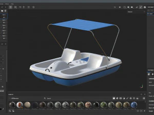 Aquanaut Pedal Boat 3D Model