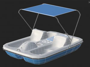 Aquanaut Pedal Boat 3D Model