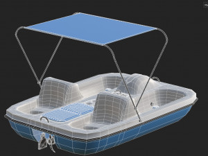 Aquanaut Pedal Boat Modelo 3D