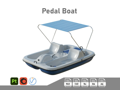 Aquanaut Pedal Boat 3D Модель