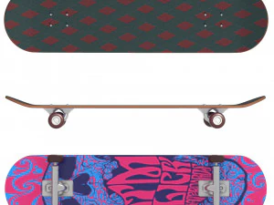 Skateboard Collection 3D Model