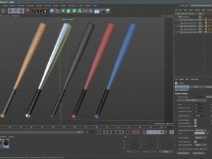 Baseball Bat Collection Modelo 3D