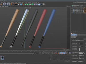 Beyzbol Sopası Koleksiyonu 3D Model