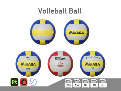 Palla da pallavolo Modello 3D