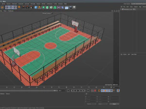 Basketball Court 3D Model