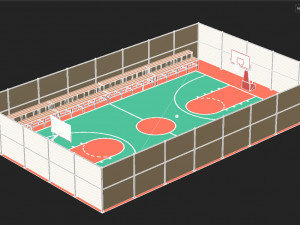 Basketball Court Modelo 3D