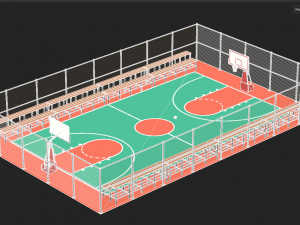Basketball Court Modelo 3D