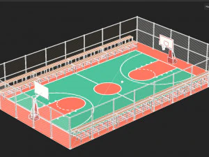 Basketball Court 3D Model
