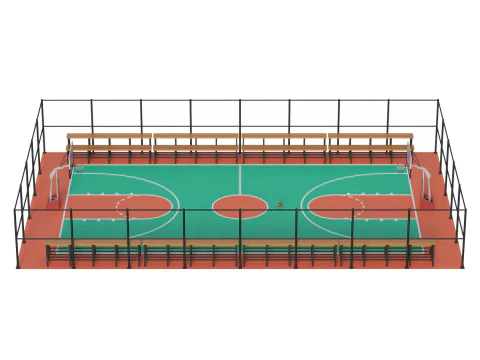 Basketball Court 3D Model