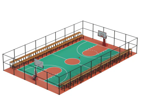 Basketball Court 3D Model