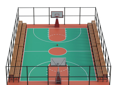 Basketball Court Modelo 3D