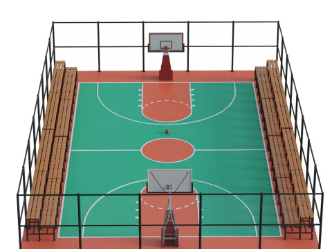 Basketball Court 3D Model