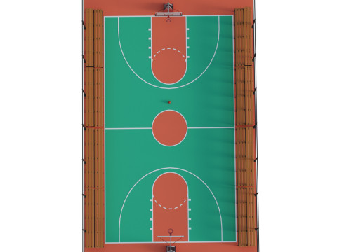 Basketball Court Modelo 3D