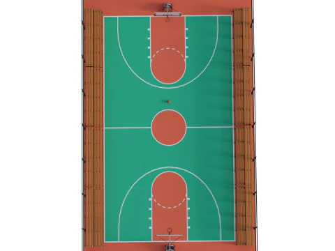 Basketball Court 3D Model