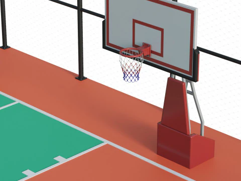 Basketball Court 3D Model