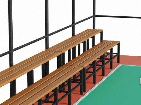 Basketball Court 3D Model