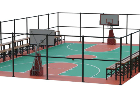 Basketball Court 3D Model