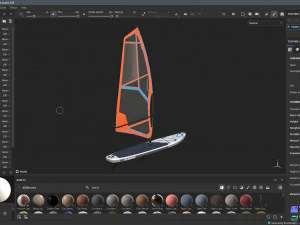Gladiator WindSurfing Board 3D Model