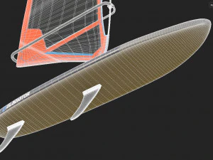 Gladiator WindSurfing Board 3D Model