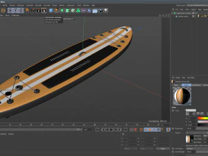Paddle Board 4 Colors Collection 3D Model
