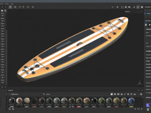 Paddle Board 4 Colors Collection 3D Model