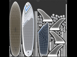 Gladiator Paddle Board Model 3D