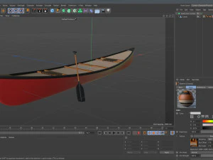 Canoe 3D Model