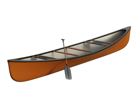 Canoe 3D Model
