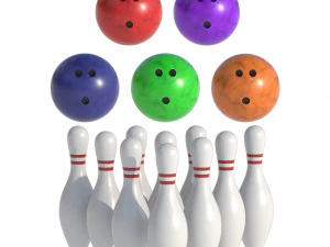Collezione di bowling Modello 3D