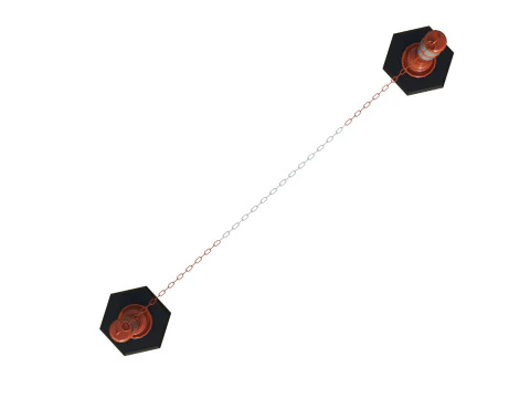 Delineator Posts With Chain 3D Model