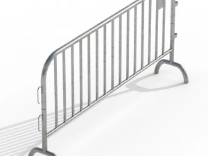 Crowd Barrier 3D Model