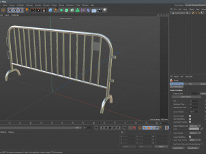 Crowd Barrier 3D Модель