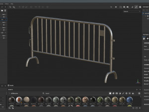 Crowd Barrier 3D Модель