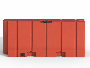 Plastic Traffic Barrier 3D 모델