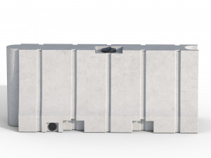 Plastic Traffic Barrier 3D 모델