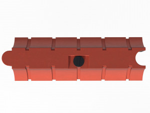 Plastic Traffic Barrier 3D 모델