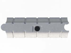 Plastic Traffic Barrier 3D 모델