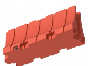 Plastic Traffic Barrier 3D 모델